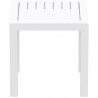 Ocean Square Resin Side Table - White