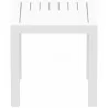 Ocean Square Resin Side Table - White - Ocean Square Resin Side Table - White