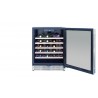 TrueFlame 24" Outdoor Rated Wine Cooler - Front with Opened Door 