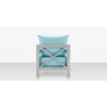 Source Furniture Dynasty Club Chair Light Blue Back