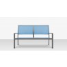 Source Furniture Fusion Aluminum Sling Loveseat front view