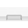 Source Furniture Iconic Aluminum Small Rectangular Coffee Table  6