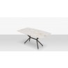 DecoScapes Oliver Emerald Rimless Porcelain Dining Table - Top Angled