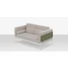 DecoScapes Oliver Loveseat - Top Angled with Pillow - DecoScapes Oliver Loveseat - Top Angled with Pillow