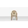 Paris Dining Arm Chair - Cream & Chocolate  - Paris Dining Arm Chair - Cream & Chocolate 