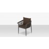 Source Furniture Vines Dining Arm Chair Brown High Angle