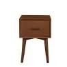 Alpine Furniture Flynn End Table, Acorn - Front Angle - Alpine Furniture Flynn End Table, Acorn - Front Angle