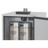 TrueFlame 6.6 Cu. Deluxe Outdoor Rated Double Tap Kegerator - Open Door 