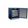 TrueFlame 24" Outdoor Rated Wine Cooler - Angled opened with Contents - TrueFlame 24" Outdoor Rated Wine Cooler - Angled opened with Contents