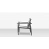 Source Outdoor Furniture Danish Aluminum Sling Strap Lounge Chair 18