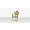 Paris Dining Arm Chair - Cream & Chocolate 4 - Paris Dining Arm Chair - Cream & Chocolate 4