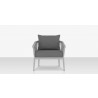 Source Furniture Vines Club Chair Silver Front