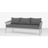 Source Furniture Vines Sofa Silver Angle