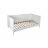 Alpine Furniture Flynn Mid Century Modern Twin Size Day Bed in White - Front Side Angle