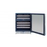TrueFlame 24" Outdoor Rated Dual Zone Wine Cooler - Fornt and Opened with Contents
