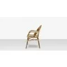 Paris Dining Arm Chair - Cream & Chocolate 1 - Paris Dining Arm Chair - Cream & Chocolate 1