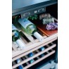 TrueFlame 24" Outdoor Rated Wine Cooler - Top Angled with Drinks