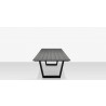 Source Furniture Contemporary U Style Dining Table Base with gray top