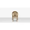 Paris Dining Arm Chair - Cream & Chocolate 3 - Paris Dining Arm Chair - Cream & Chocolate 3