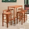 Amazonia Westerdam 7 Piece Rectangular Patio Bar Set  - Amazonia Westerdam 7 Piece Rectangular Patio Bar Set 