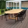 Amazonia Oosterdam 9 Piece Teak Double Extendable Rectangular Patio Dining Set - Amazonia Oosterdam 9 Piece Teak Double Extendable Rectangular Patio Dining Set