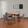 Midtown Concept Ruby 5 Piece Cream Rectangular Dining Set