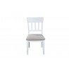 Alpine Furniture Donham Side Chairs in White - Set of Two - Front Angle
