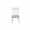 Alpine Furniture Donham Side Chairs in White - Set of Two - Front Angle - Alpine Furniture Donham Side Chairs in White - Set of Two - Front Angle