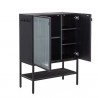 Sunpan Renzo Entryway Cabinet Small - Front Side Opened Angle