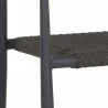 Sunpan Kona Stackable Dining Armchair Dark Grey - Set of Two - Base Angle - Sunpan Kona Stackable Dining Armchair Dark Grey - Set of Two - Base Angle