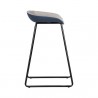Sunpan Skylar Barstool - Polo Club Stone / Dillon Thunder - Side Angle