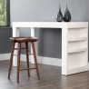 Sunpan Dominic Counter Stool in Walnut - Lifestyle