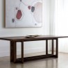 Sunpan Disera Dining Table 96'' in Dark Brown - Lifestyle