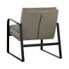 Sunpan Sterling Lounge Chair Missouri Stone Leather - Back Side Angle - Sunpan Sterling Lounge Chair Missouri Stone Leather - Back Side Angle
