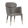 Sunpan Melody Dining Armchair Napa Taupe - Front Side Angle