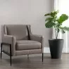 Sunpan Talula Lounge Chair - Alpine Grey Leather - Lifestyle - Sunpan Talula Lounge Chair - Alpine Grey Leather - Lifestyle