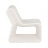 Sunpan Odyssey Lounge Chair White - Side Angle