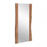 Sunpan Fontana Floor Mirror in Natural - Front Side Angle