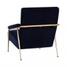 Sunpan Tutti Lounge Chair Abbington Navy - Back Side Angle