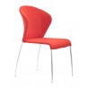 Zuo Modern Oulu Dining Chair in Tangerine - Angled