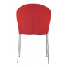Zuo Modern Oulu Dining Chair in Tangerine - Back View
