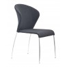 Zuo Modern Oulu Dining Chair in Graphite - Angled