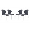 Zuo Modern Oulu Dining Chair in Graphite - Set of 4