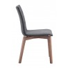 Zuo Modern Orebro Dining Chair in Graphite - Side View