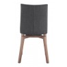 Zuo Modern Orebro Dining Chair in Graphite - Back View