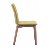 Zuo Modern Orebro Dining Chair in Pea Green - Side