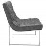 Sunpan Toro Lounge Chair - Cantina Magnetite - Side Angled