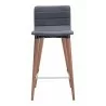 Jericho Counter Stool in Gray - Front - Jericho Counter Stool in Gray - Front