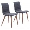 Zuo Modern Jericho Dining Chair in Gray - Set of 2