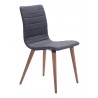 Zuo Modern Jericho Dining Chair in Gray - Angled View